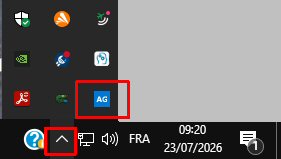 le module démarre automatiquement avec Windows