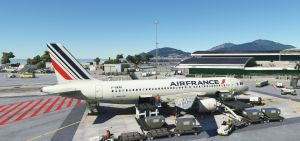 Ajaccio, chargement des bagages (GSX)