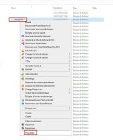 ouverture de la page "Propriétés" du dossier found.00x